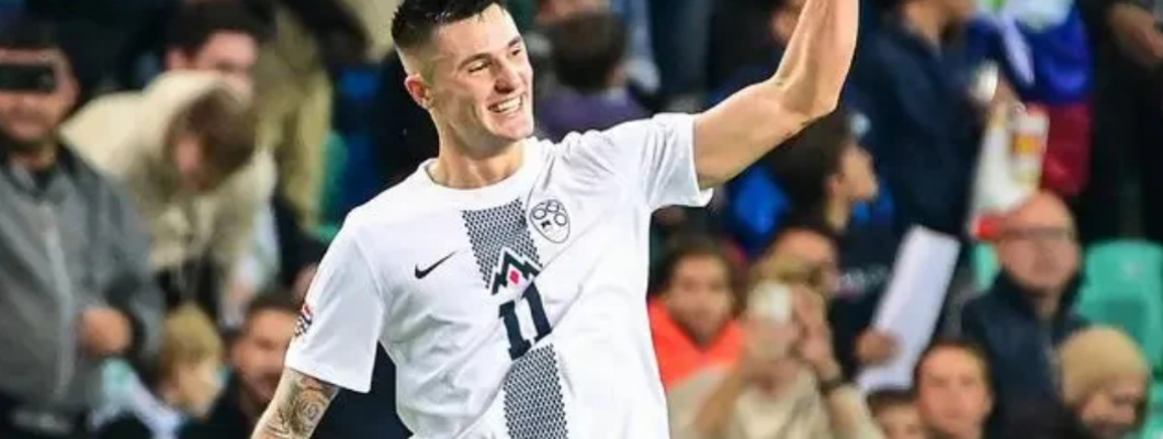 O jovem jogador Sesko é avistado