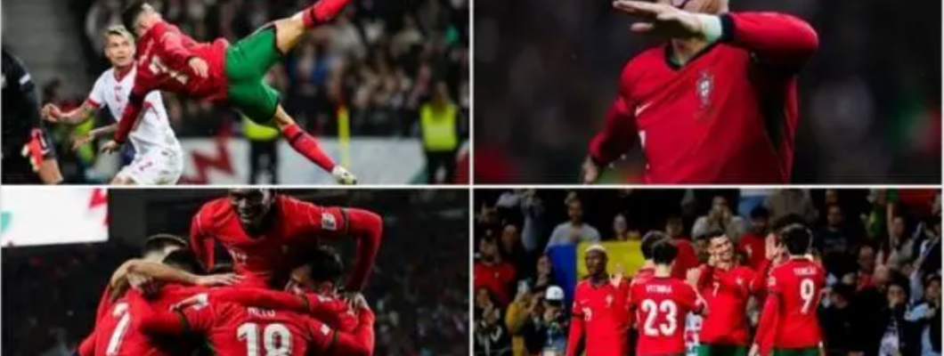 C Ronaldo marcou 3 golos com um remate de bicicleta