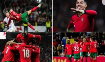 C Ronaldo marcou 3 golos com um remate de bicicleta