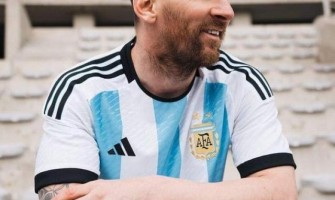 Messi com a camisa da Argentina na Copa do Mundo