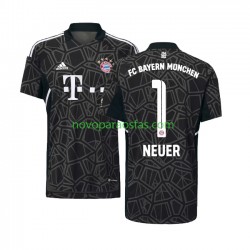 Camisolas Bayern de Munique Manuel Neuer 1 Guarda-redes Homem Visitante 2022-2023 Manga Curta