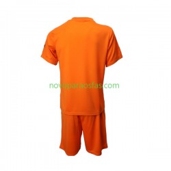 Camisolas Uruguai Guarda-redes Criança Visitante Copa do Mundo 2022 Manga Curta