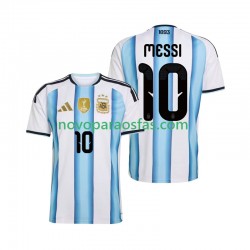 Camisolas Argentina Lionel Messi 10 Homem Casa Copa do Mundo 2026 Manga Curta