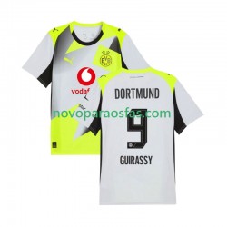 Camisolas Borussia Dortmund Serhou Guirassy 9 Homem Visitante 2025-2026 Manga Curta