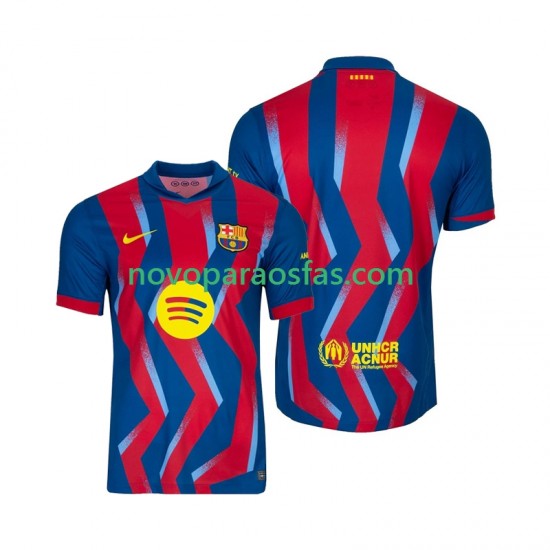 Camisolas FC Barcelona Homem Quarto 2025-2026 Manga Curta