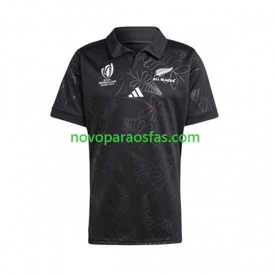 Camisolas ALL BLACKS Homem Casa Rugby World Cup 2023 Manga Curta