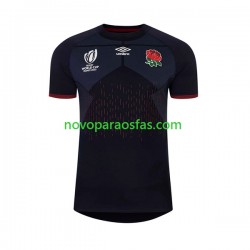 Camisolas Inglaterra Homem Visitante Rugby World Cup 2023 Manga Curta