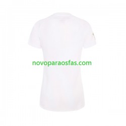 Camisolas Inglaterra Mulher Casa Rugby World Cup 2023 Manga Curta