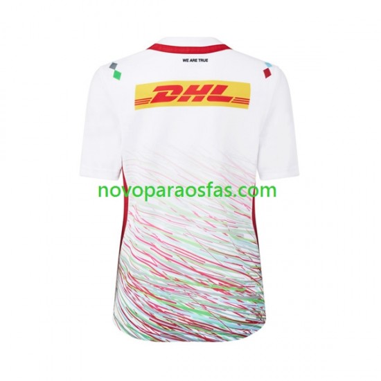 Camisolas Harlequins Homem Visitante Rugby 2024 Manga Curta