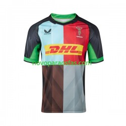 Camisolas Harlequins Homem Casa Rugby 2024 Manga Curta
