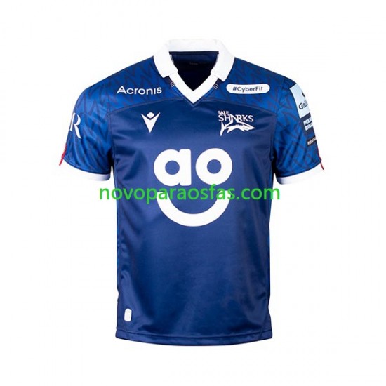 Camisolas Sale Sharks Homem Casa Rugby 2023 Manga Curta