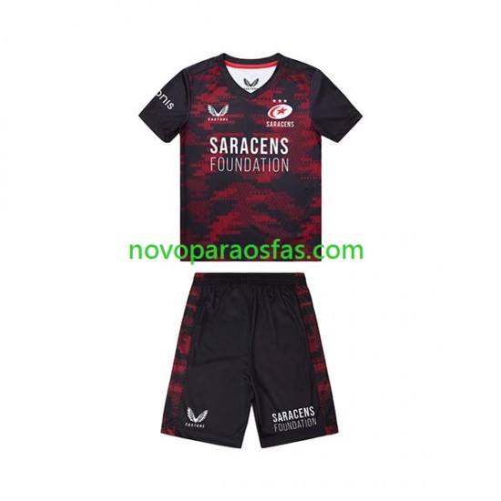 Camisolas Saracens Criança Casa Rugby 2023 Manga Curta