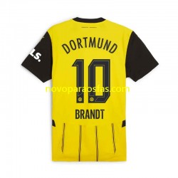 Camisolas Borussia Dortmund Julian Brandt 10 Homem Casa 2024-2025 Manga Curta
