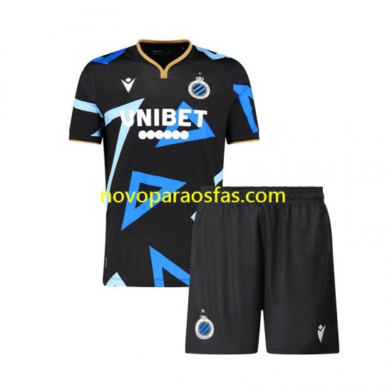 Camisolas Club Brugge Criança Quarto 2023-2024 Manga Curta
