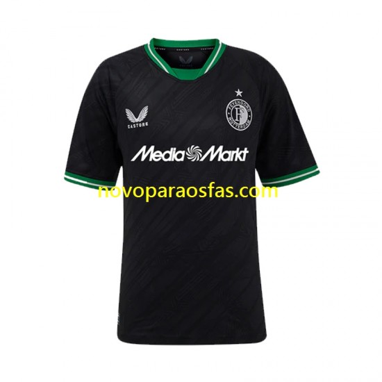 Camisolas Feyenoord Rotterdam Homem Visitante 2024-2025 Manga Curta