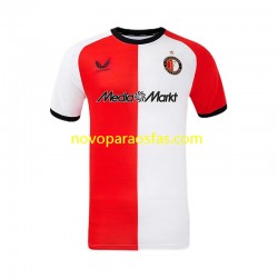 Camisolas Feyenoord Rotterdam Homem Casa 2024-2025 Manga Curta