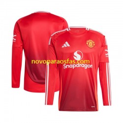 Camisolas Manchester United Homem Casa 2024-2025 Manga Comprida