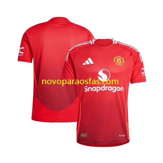 Camisolas Manchester United Homem Casa 2024-2025 Manga Curta