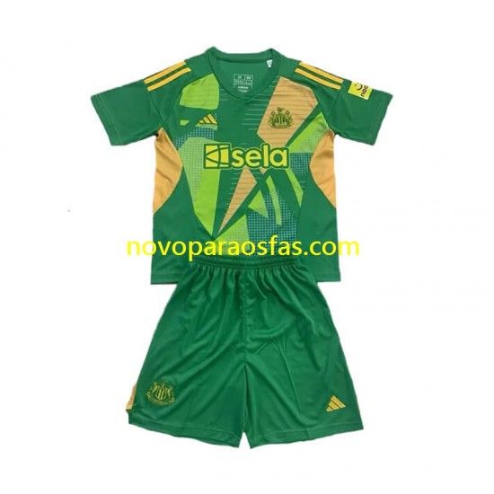 Camisolas Newcastle United Guarda-redes Criança Casa 2024-2025 Manga Curta