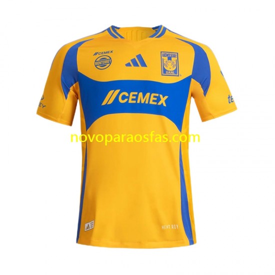 Camisolas Tigres UANL Homem Casa 2024-2025 Manga Curta
