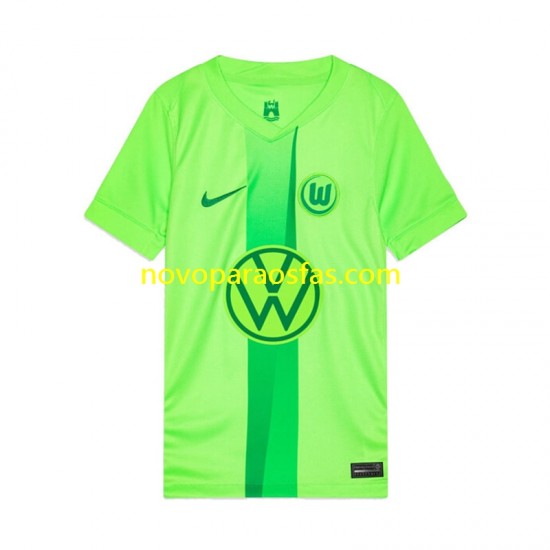 Camisolas VfL Wolfsburg Homem Casa 2024-2025 Manga Curta
