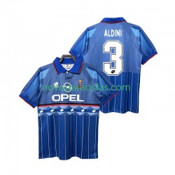 Camisolas AC Milan ALDINI 3 1995 1996 Retro Homem Visitante Manga Curta