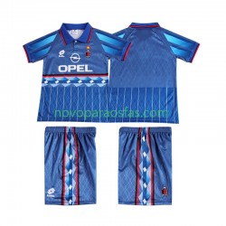 Camisolas AC Milan 1995 1996 Retro Criança Visitante Manga Curta