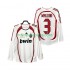 Camisolas AC Milan MALDINI 3 2007 Retro Homem Visitante 2006 Manga Comprida