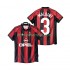 Camisolas AC Milan MALDINI 3 Retro Homem Casa 1998 1999 Manga Curta