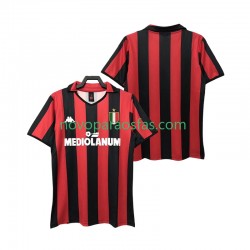 Camisolas AC Milan 1988 1989 Retro Homem Casa Manga Curta