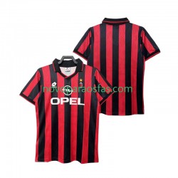 Camisolas AC Milan 1995 1996 Retro Homem Casa Manga Curta
