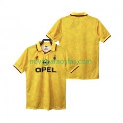 Camisolas AC Milan 1995 1996 Retro Homem Alternativo Manga Curta