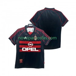 Camisolas AC Milan Retro Homem Alternativo 1998 1999 Manga Curta