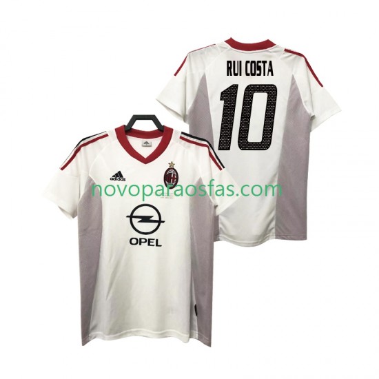 Camisolas AC Milan rui costa 10 2005 Retro Homem Visitante 2004 Manga Curta