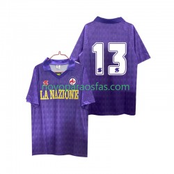 Camisolas ACF Fiorentina 13 1989 1990 Retro Homem Casa Manga Curta
