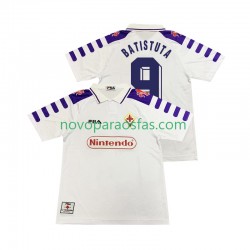 Camisolas ACF Fiorentina BASTUTA 9 Retro Homem Visitante 1998 1999 Manga Curta