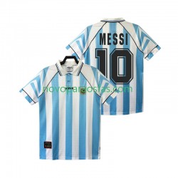 Camisolas Argentina Lionel Messi 10 1996 1997 Retro Homem Casa Manga Curta