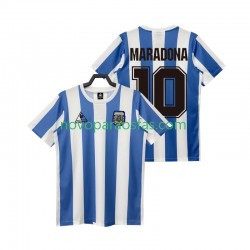 Camisolas Argentina MARADONA 10 1986 Retro Homem Casa Manga Curta