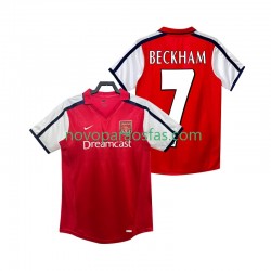 Camisolas Arsenal BECKHAM 7 2001 Retro Homem Casa 2002 Manga Curta