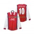 Camisolas Arsenal BERGKAMP 10 Retro Homem Casa 1998 1999 Manga Comprida