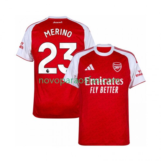 Camisolas Arsenal Merino 23 Homem Casa 2025-2026 Manga Curta