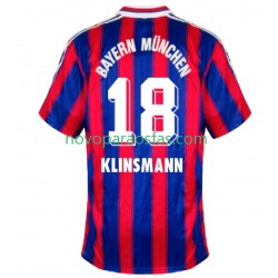 Camisolas Bayern de Munique Klinsmann 18 1995 1997 Retro Homem Casa Manga Curta