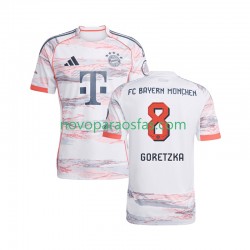 Camisolas Bayern de Munique Leon Goretzka 8 Homem Visitante 2025-2026 Manga Curta