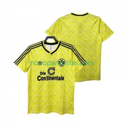 Camisolas Borussia Dortmund 1988 1989 Retro Homem Casa Manga Curta