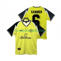 Camisolas Borussia Dortmund SAMMER 6 1995 1996 Retro Homem Casa Manga Curta