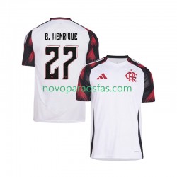 Camisolas CR Flamengo Bruno Henrique 27 Homem Visitante 2025-2026 Manga Curta