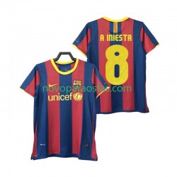 Camisolas FC Barcelona A INIESTA 8 Retro Homem Casa 2011 2010 Manga Curta