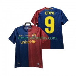 Camisolas FC Barcelona ETO O 9 Champions League 2009 Retro Homem Casa 2008 Manga Curta