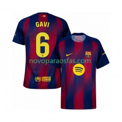 Camisolas FC Barcelona Gavi 6 Homem Casa 2025-2026 Manga Curta