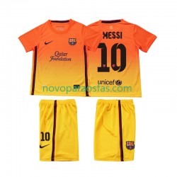 Camisolas FC Barcelona Lionel Messi 10 2012 2013 Retro Criança Visitante Manga Curta